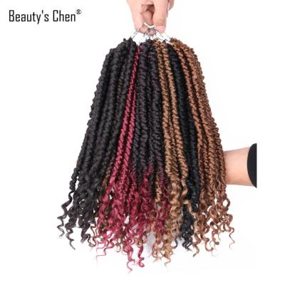 China 12inch Water Wave For Passion Twist Hair Synthetic Passion Twists 12inch BOMB Curly Curly Curly Twist Braids Ombre Hair Extensions Ombre Hair Black Braiding Hair for sale