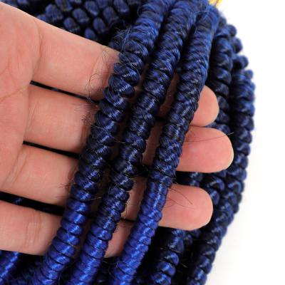 China High Temperature Synthetic Fiber Wholesale 8inch Synthetic Braiding Hair Crochet Spring Twist for sale