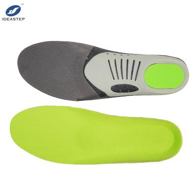 China Polyester Fabric + Eva + PP Shell + Foam Pad Ideastep Football Hockey Golf Baseball Stance Walking High Arch Peep Foot PP Shell Foam Pad Cushioning Sports Insoles for sale