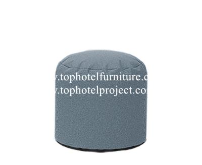 China Modern Bernadette Round Pouf Wood Spring Suites by Choice Hotels COMPLETE HOTEL FURNITURE BY TOP HOTEL PROJECT for sale