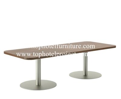 China Modern Fringe Rectangular Table with Disc Basic Edition by Marriott Bonvoy TOPS HOTEL FURNITURE BY TOP HOTEL PROJECT for sale