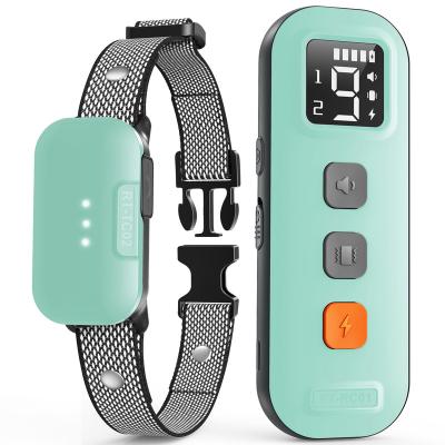 China Sustainable new design dog remote electronic training collar rechargeable with 3 training modes Waterproof Electronic Shock for sale