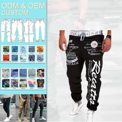 China Other Wholesale Custom Mens Trousers Jogger Baggy Harem Pants Print Trousers Casual Jogger Sportswear Men's Casual Pants for sale