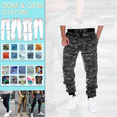 China Other Mens Slim Fit Joggers Gym Running Athletic Camouflage Printing Sweatpants Lightweight Pants Men's Casual Pants for sale