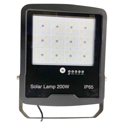 China Hot Selling Energy Efficient Outdoor Waterproof IP65 LED 200w Solar Flood Light For Outdoor Lighting for sale