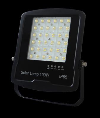 China Factory Supply Outdoor Energy Efficient Waterproof 100 Watt IP65 LED Solar Flood Light With Remote Controller for sale