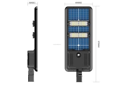 China High lumen 185lm/w IP65 60watts angle waterproof solar street light precisely adjustable ROAD module for project for sale