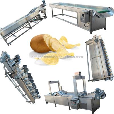 China Vegetable Processing Plant Fully Automated Frozen Fried Potato Chips Making Machine Potato Chips Production Line for sale