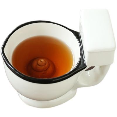 China Viable Novelty Toilet Stool Trickery LOW MOQ Ceramic Coffee Mug Ceramic Coffee Mug Spoof Creative Water Cup Mug for sale