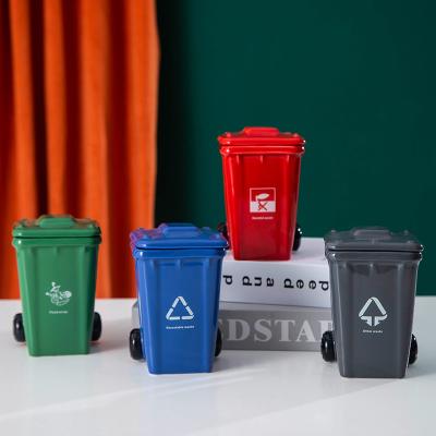 China Viable Custom Creative Ceramic Novelty Trash Can Mug 3D Recycling Bucket Mug 15oz Ceramic Mug Wholesale for sale