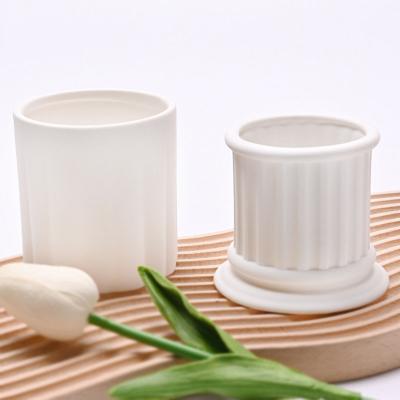 China Hot Selling Ceramic Household Aromatherapy Decoration Single Jar Candle Custom Nordic Home Decoration Hot Sale Ceramic Wholesale for sale