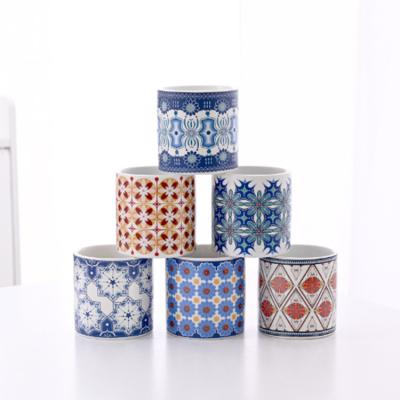 China Wholesale Home Retro Manufacturers Nordic Model Decoration Ceramic Wax Cups Aromatic Candles Cups for sale