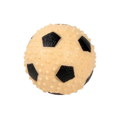 China Soft Stocked TPR Pet Toys Bite Resistant Molar Impact Dog Toy Rubber Dog Toy Ball for sale