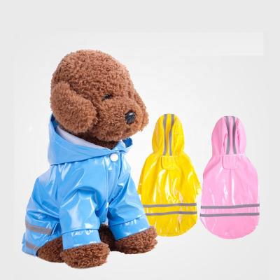 China Stocked Dog Clothes Springs/Reflective Raincoat Pets Summer Pet PU Dog Clothes For Small Cat Dogs for sale