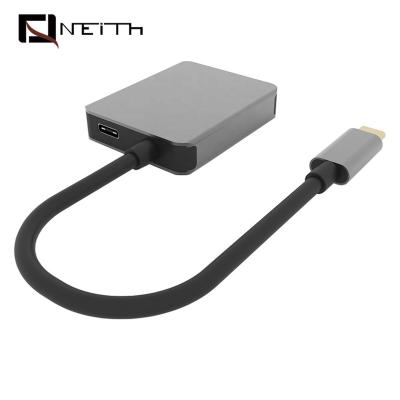 China Neith Aluminum 3 in 1 USB-C to USB3.0 5Gbps Hub Adapter Type C with PD 65w 3 Port Max Aluminum USB 3.0 Hub for sale