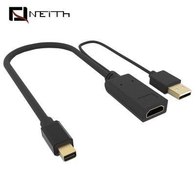 China LAPTOP HDMI To Mini DisplayPort Cable Active Converter With USB Power Support 4K@60Hz for sale