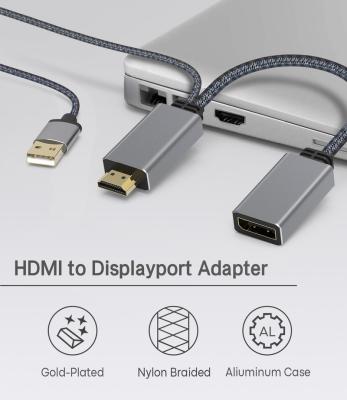 China Mobile Phone HDMI to DisplayPort Adapt HDMI Cable Male to DP Cable hdmi cable usb female for sale