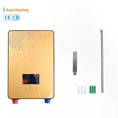 China Hotel household wholesale portable button type design shower instant electric water heaters for sale