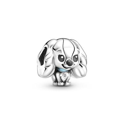 China Environmental Friendly Disney 925 Sterling Silver Cute Cartoon Dog Charm Bead Fits Pando Bangles Bracelet DIY Jewelry Making For Women for sale