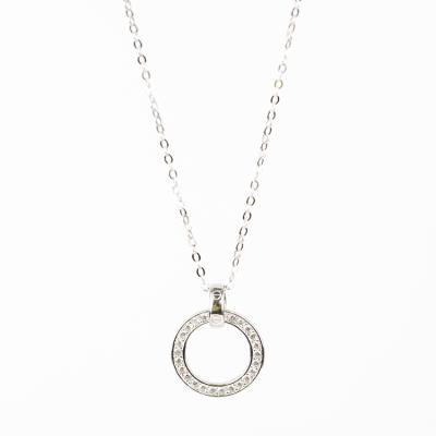 China Trendy Name Necklace Personalized Circle Necklace Chain Pendant Jewelry for sale