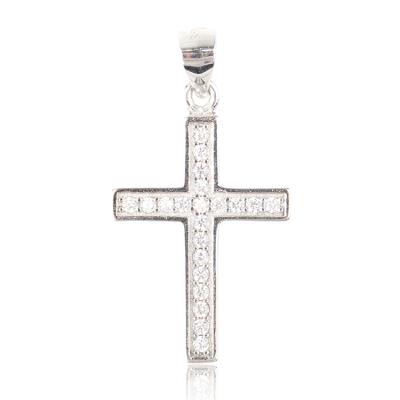 China Fashionable New Design 925 Sterling Silver Jesus Cross Necklace Pendant For Men for sale