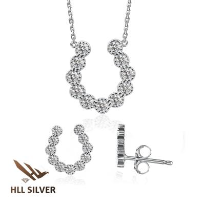 China Eco-Friendly 925 Silver Jewelry Set Unique Fashion Jewelry Set Earrings for sale