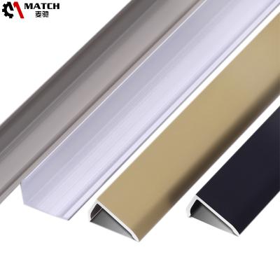 China Foshan Manufacturers OEM Modern Stainless Steel Tile Trim Square Edge Aluminum Trim for sale