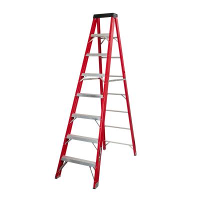 China Factory Direct Sale Aluminum Material Folding Ladders Fiberglass Ladder Stair Step Use For Industrial for sale