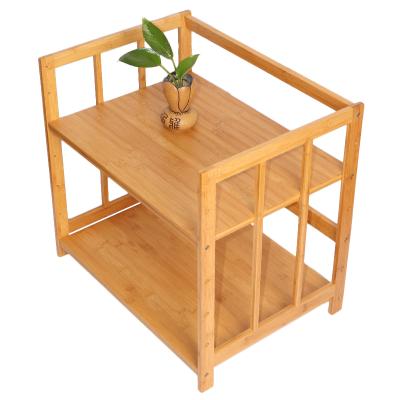 China Multi-Layer Viable Microwave Oven Rack Wholesale China Made Display Stand Storage Rack Bamboo Shoe Rack for sale