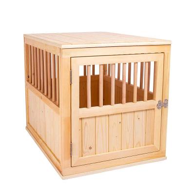 China Customization Sustainable Stability Wooden Dog Transport Pet Cages Carriers Houses Big Kenne for sale