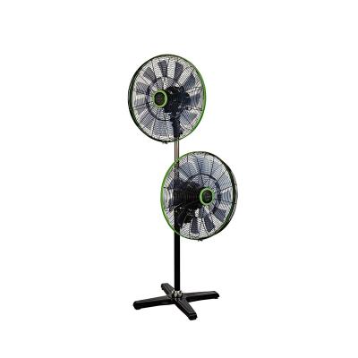 China Box With WIFI Function 220v 18 Inch Powerful Brushless DC Motor Pedestal Fan With Two Heads for sale