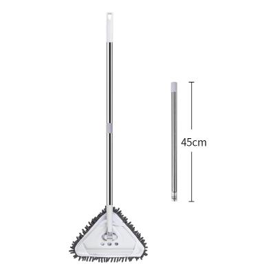 China Viable manufacturers direct triangle brooms use triangle telescopic corner handle cleaning cleaning broom for sale