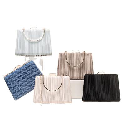 China Wholesale High Quality Fashion Pleated Popular Party Evening Clutches Luxury Clutch Bags For Women for sale