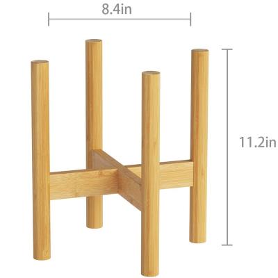 China Modern Bamboo Wooden Planter Stand Flower Pot Holder for sale