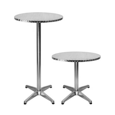 China Square (height) adjustable aluminum Bistro table, folding aluminum bistro tables square in, foldable tavolo DA Bistro quadrato in alluminio, pieg for sale