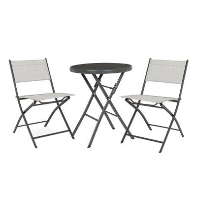 China Sierra Modern 3 Piece Bistro Folding Set for sale