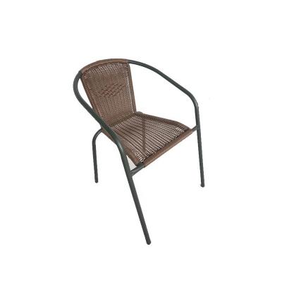 China Garden set outdoor dining rattan table and chair set for cafe for sale