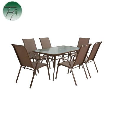 China Modern Outdoor Furniture Garden 7 Pcs Outdoor Party Leisure Picnic Furniture for sale