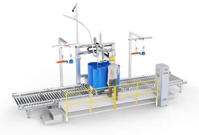 China Waterproof Filler Auto IBC Filling equipment With Roller Conveyor for sale