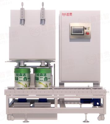 中国 Fully Automatic Chemical Filling Machines For Round / Square Bottles With 4 Nozzle Design 販売のため