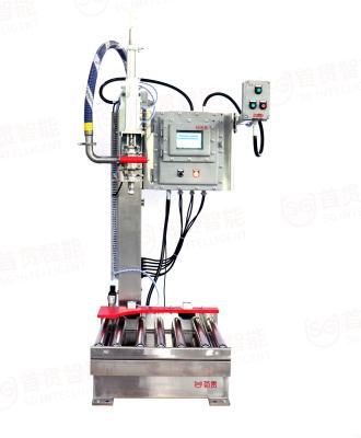 China 200L Single Head Semi Automatic Essential Oil Liquid Water Vertical Filling Machinery for sale