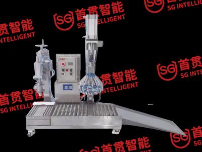 Cina 220V/50Hz Power Supply Liquid Up Filling Machinery For Liquid Products Manufacturing in vendita