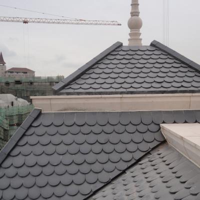 China Heavy Duty To Pressure Fine Quality Factory Selling Fish To Scale Shaped Ceramic Roof Tile for sale