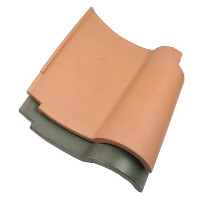 China Resistant To Pressure Glazed Spanish Style Clay Roof Tiles For Villa for sale