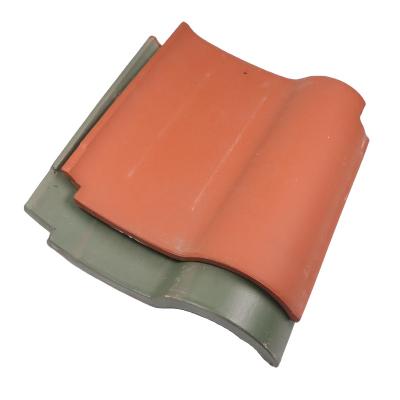 China Resistant To Pressure Spanish S-Shaped Type Glazed Terracotta Clay Roof Tile Red for sale