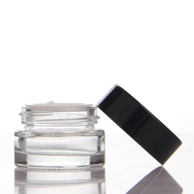 China Factory Supply OEM Packaging 5g Skin Care Cosmetic Glass Eye Cream Jar 5ml Jar Cosmetics and Packaging Jars for sale