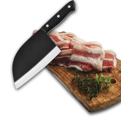 China Disposable Stainless Steel Tool Cleaver Knife Cutting Knife 5cr15mov Wenge Wood Handle Meat Kitchen Knife for sale