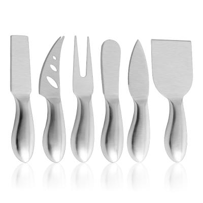 China Modern Design 6pcs Sustainable High Quality Home Useful Cheese Knife Set Stainless Steelset Cheese Knives for sale