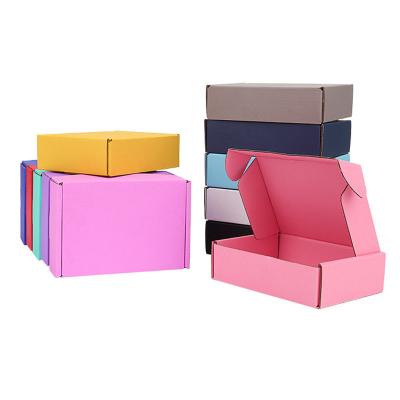 China Recycled Materials Custom Logo Print Folding Corrugated Airplane Shipping Mailer Paper Box Cosmetics Clothes Gift Packaging Cardboard Box for sale