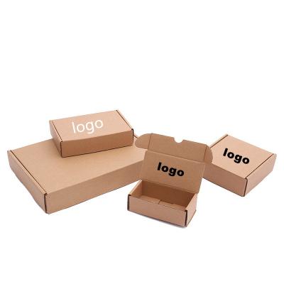 China Recycled Materials Custom logo cosmetic corrugated packaging gift mail mailer shipping box for sale